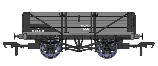 LMS Diagram 1666 Open Wagon BR Grey - M234421 LMS Diagram 1666 Open Wagon BR Grey - M234421