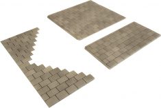 00/H0 Scale Individual Stone Paving Slabs