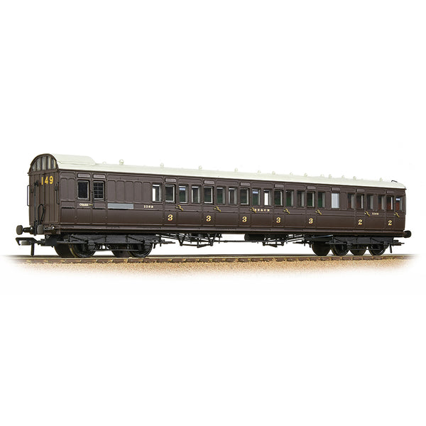 SE&CR 60ft Birdcage Brake Composite Lavatory SE&CR Wellington Brown SE&CR 60ft Birdcage Brake Composite Lavatory SE&CR Wellington Brown