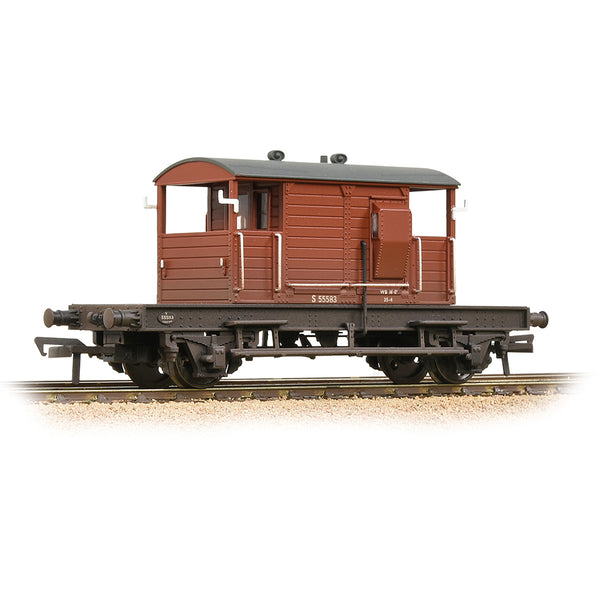 SR 25T 'Pill Box' Brake Van Right-Hand Duckets BR Bauxite (Early) - Weathered