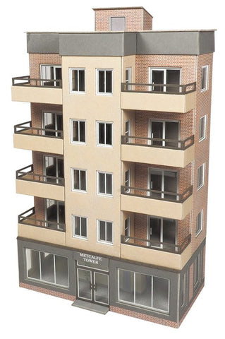 00/HO Scale Low Relief Tower Block