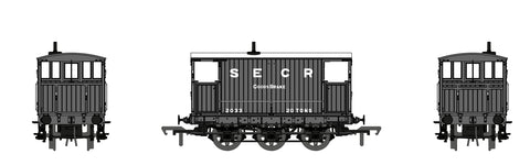 SECR 6 Wheel Brake Van - No.2033 - SECR Grey