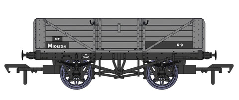 LMS Diagram 1666 Open Wagon BR Grey - M101524