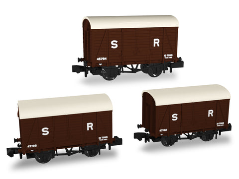 SECR Wagons Pack 4 – SR pre-36 Livery 10t Covered Vans (Dia.1426)