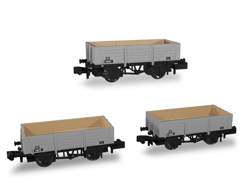 SECR Wagons Pack 2 – BR Livery 5 Planks (Dia.1349)