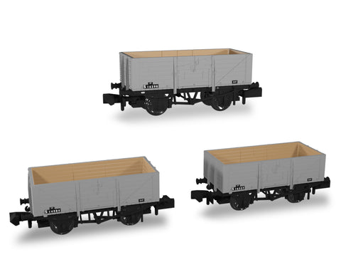 SECR Wagons Pack 3 – BR Livery 7 Planks (Dia.1355)