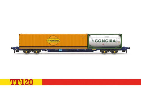 Touax KFA Container Wagon with 1x20 & 1x40 Containers
