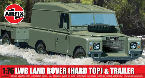 LWB Land Rover (Hard Top) & Trailer