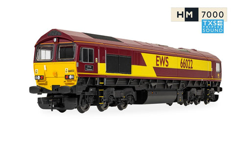 RailRoad EWS Class 66 Lafarge Charnwood 66022 - Sound Fitted