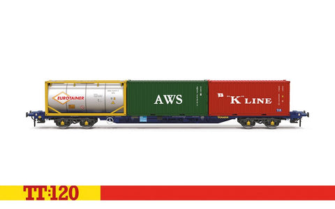 Touax KFA Container Wagon with 3x20 Containers