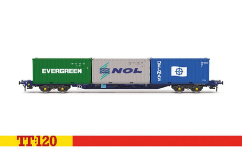 Touax KFA Container Wagon with 3x20 Containers