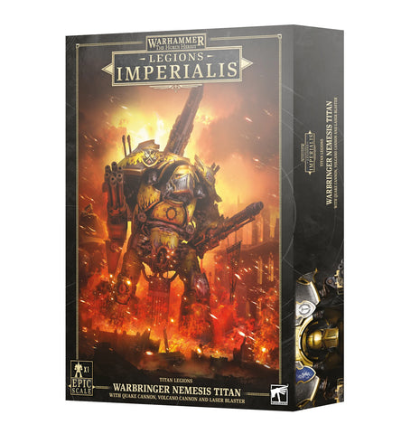 Horus Heresy: Legions Imperialis: Warbringer Nemesis Titan with Quake Cannon, Volcano Cannon, and Laser Blaster