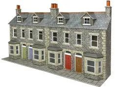Low Relief Terraced House Fronts - Stone Built