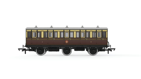 GWR, 6 Wheel Coach, 3rd Class, 2523 - Era 2/3