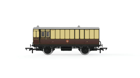 GWR, 4 Wheel Coach, Passenger Brake, 505 - Era 2/3