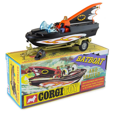 Corgi Toys 107 - Bat Boat With Batmobile & Robin (Reissue)