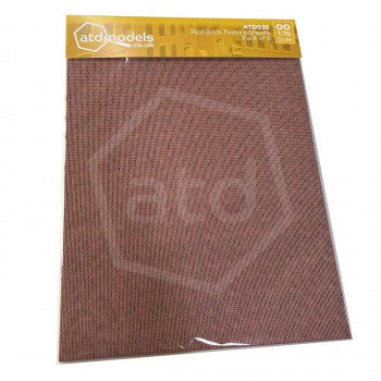 Red Brick Texture Sheets 00 Scale Pack Of 8