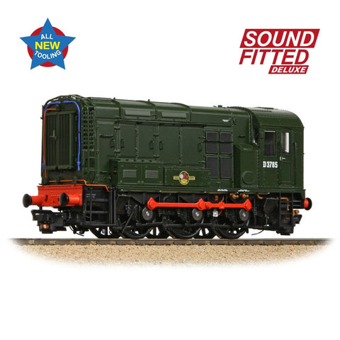 Class 08 D3785 BR Green (Late Crest) (Sound Fitted De Luxe)