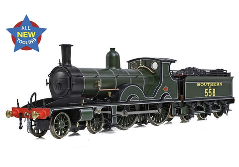 LSWR Adams T3 558 SR Lined Maunsell Green