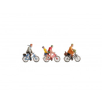 Cyclists (3) and Accessories Figure Set