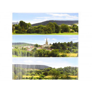 Pretty British Town Small Photo Backscene (1372x152mm)