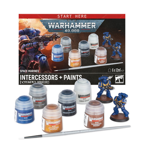 Space Marines Intercessors Plus Paints