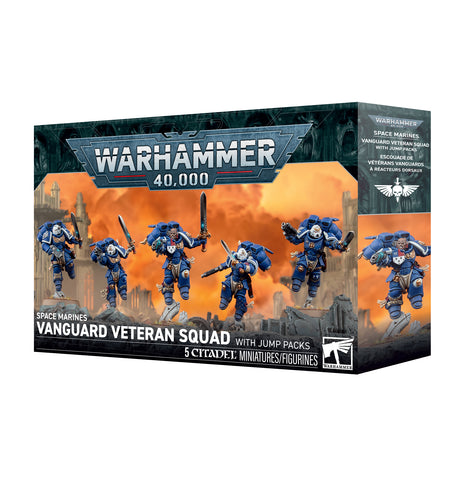 Warhammer 40000: Space Marines: Vanguard Veteran Squad With Jump Packs