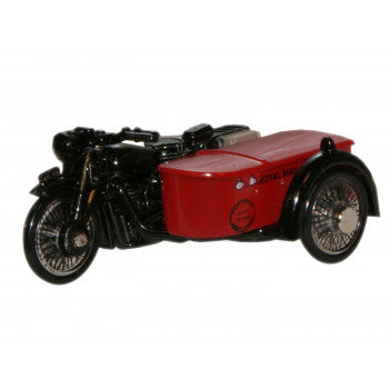 BSA Motorcycle and Sidecar Royal Mail