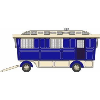 Showmans Caravan Blue/Cream