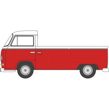 VW Bay Window Pick Up Poppy Red/White