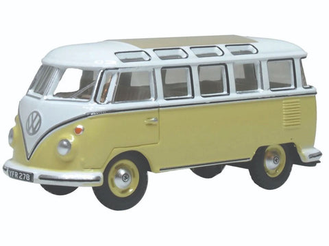 VW T1 Split Screen Samba Bus Yellow/White