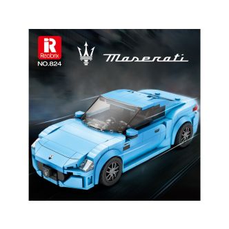 Maserati Blue Sports Car 384pc Construction Set