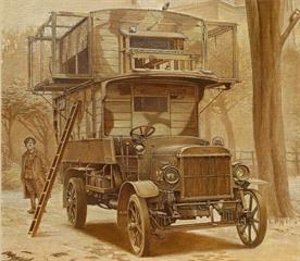 Type B WWI Bus Pigeon Loft Markings for Two Versions