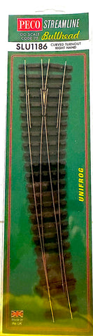 Code 75 Bullhead Right Hand Curved Turnout Unifrog