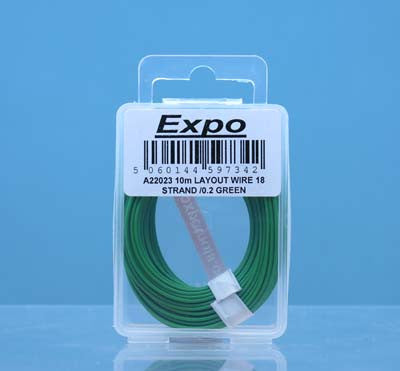 10 Metre Layout Wire - Green