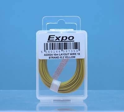 10 Metre Layout Wire - Yellow