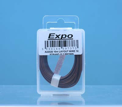 10 Metre Layout Wire - Brown