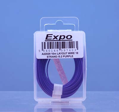 10 Metre Layout Wire - Purple