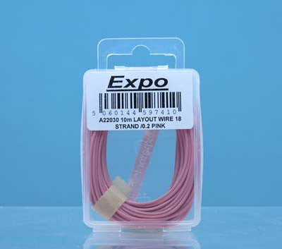 10 Metre Layout Wire - Pink