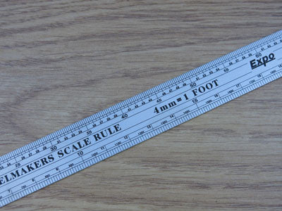 4mm 12" Scale Rule