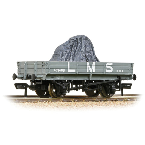 3 Plank Wagon LMS Grey