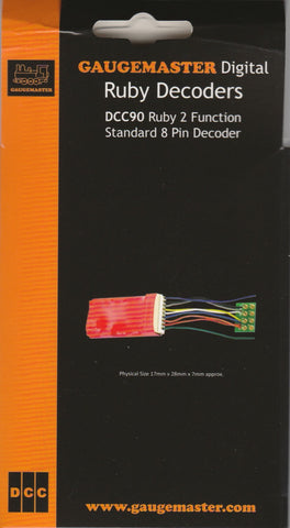 Gaugemaster DCC91 Ruby 2 Function Standard 21 Pin Decoder - Foto 3