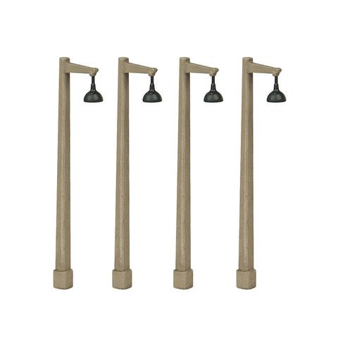 Concrete Single Arm Lamp Post x 4