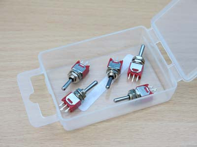 Pack of 5 SPDT Biased Mini Switches