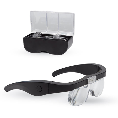 LED Magnifier Glasses