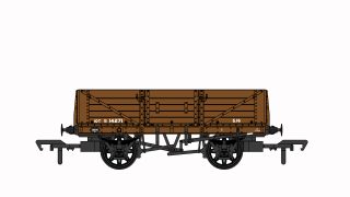 SECR 5 Plank Open Wagon BR Brown S14271