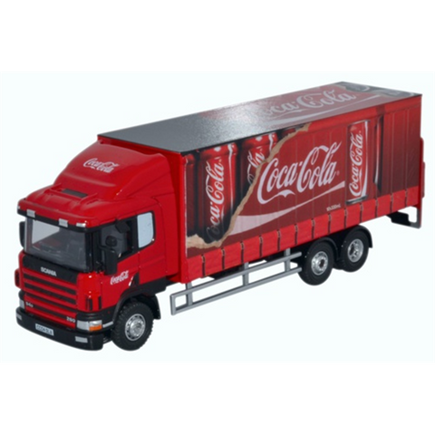 Scania 94D 6 Wheel Curtainside Truck - Coca Cola